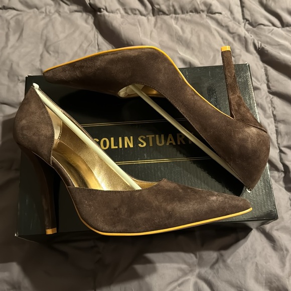 NWT Colin Stuart Brown Pumps - Picture 2 of 5